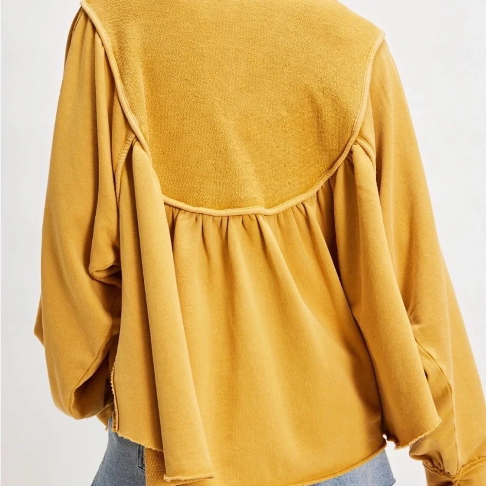 Free People Gold Tag About A Girl Pullover: Size Medium - Picture 7 of 9